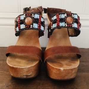 Pelle Moda Beaded Heels